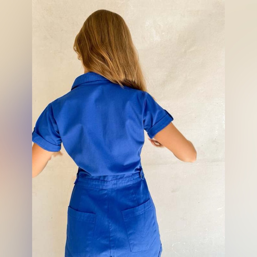 Rue Stiic Elsie Romper - Royal Blue - S - Picture 6 of 15